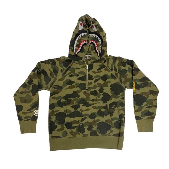Bape Other - Bape Ultimate 1st Camo Ponr Shark Medium Pullover Hoodie BP-0709N-0001